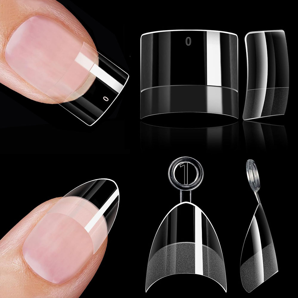 Nail Art Xs - 120/240szt Bardzo krótkie półpokrycie Migdałowe i