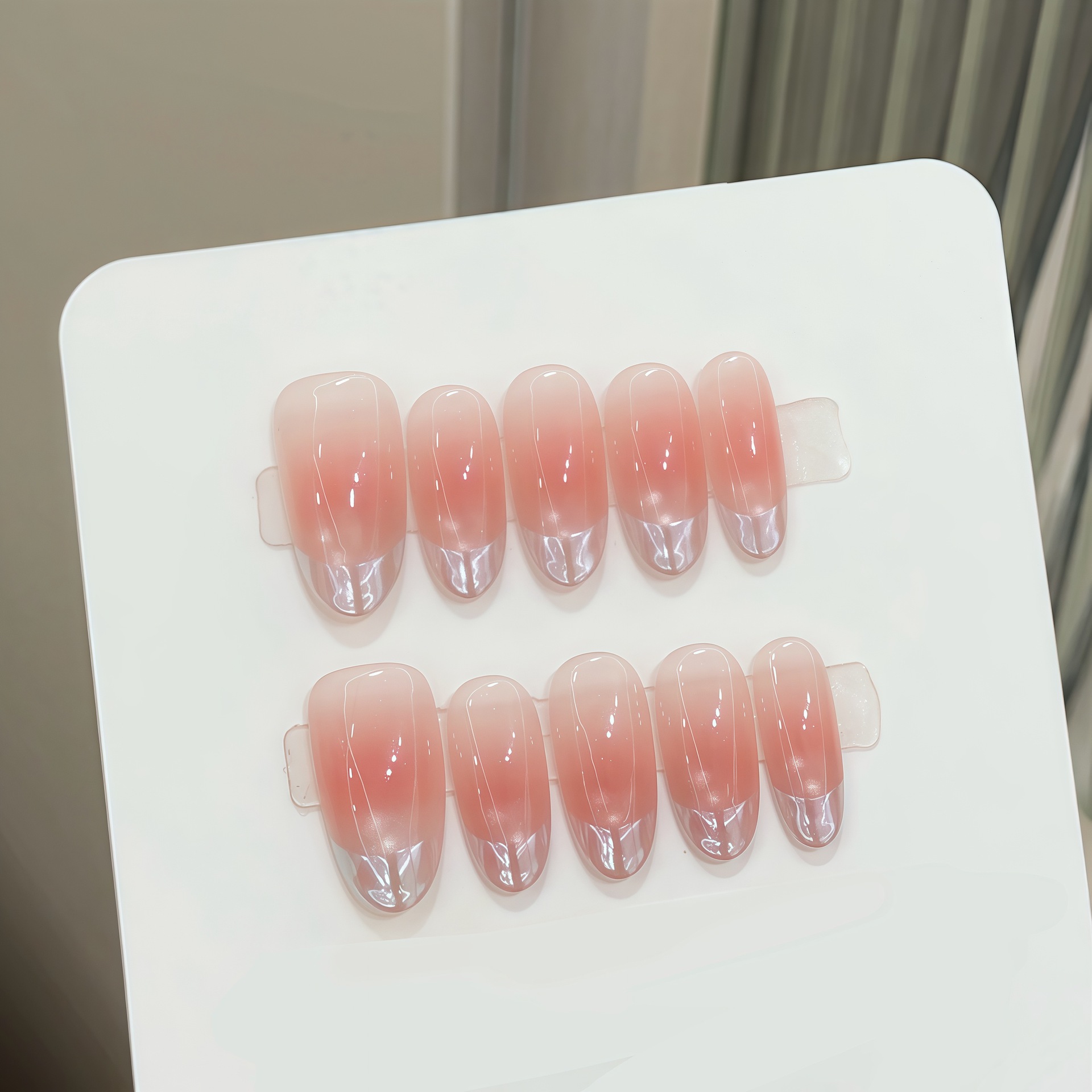 Nail Art Oval - 10 szt. Czysto ręcznie dociskane owalne