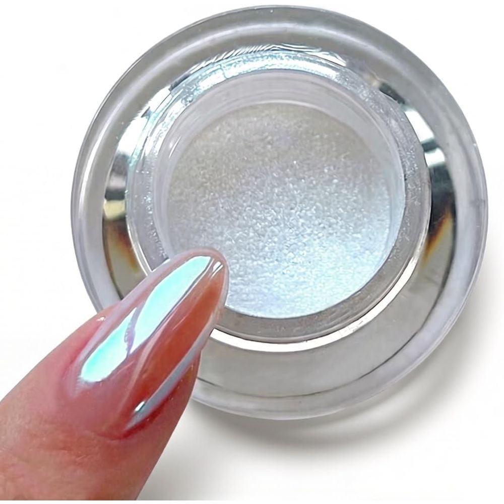 Nail Glitter Chrome - Puder chromowany do paznokci, błyszczący puder