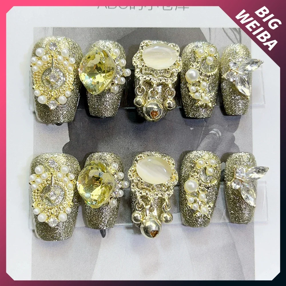 10Pcs Diy Luxury Court Shiny C – Nail Art Xs recenzja i cena
