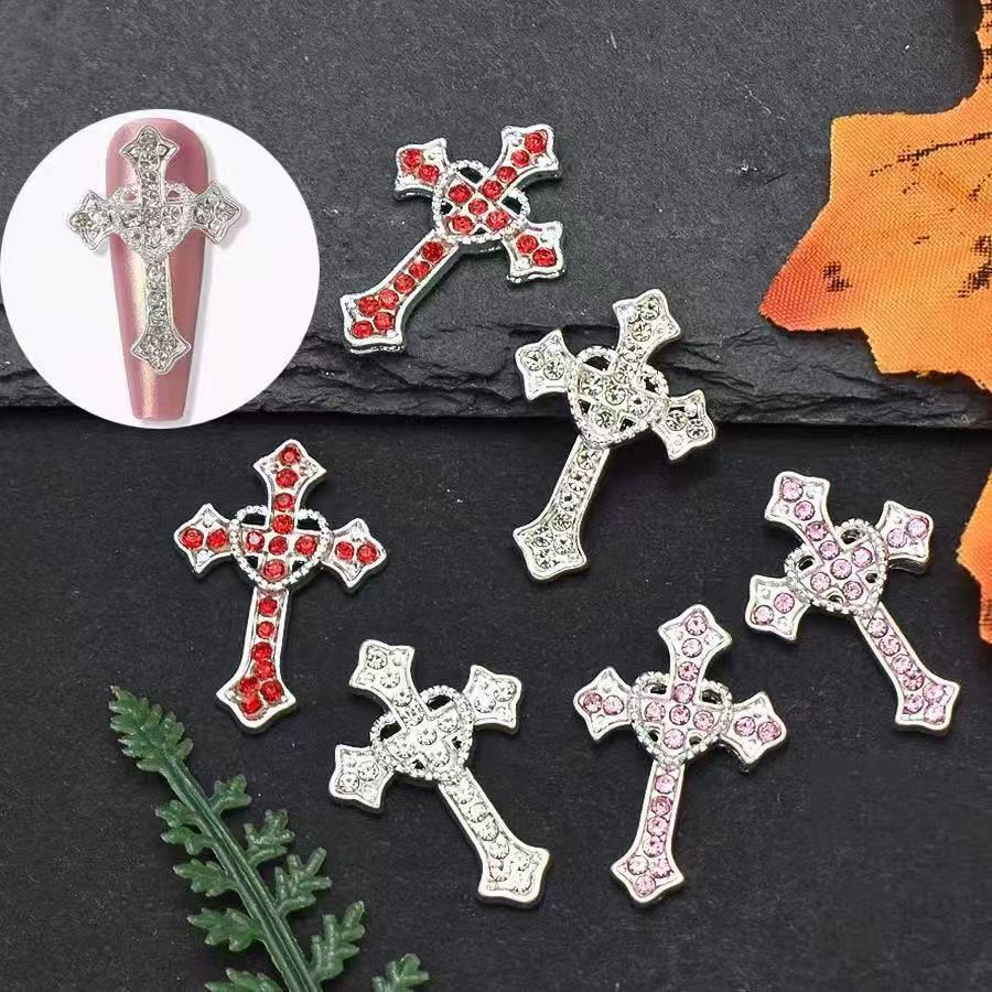 5 szt. XXL Srebrne Krzyżyki Lu – Nail Art Xxl recenzja i cena