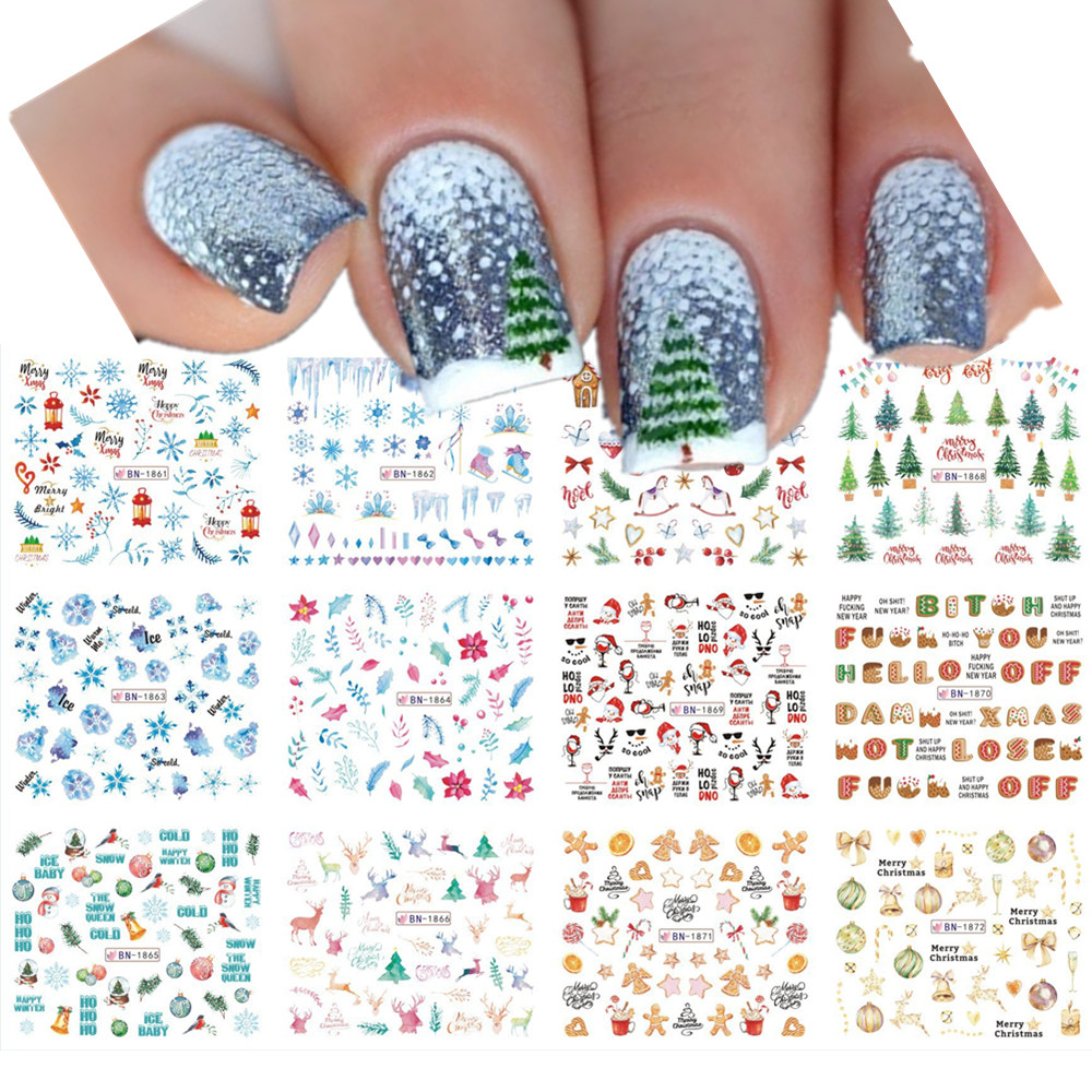 12 wzorów świątecznych nakleje – Nail Art Xmas Tree recenzja i cena