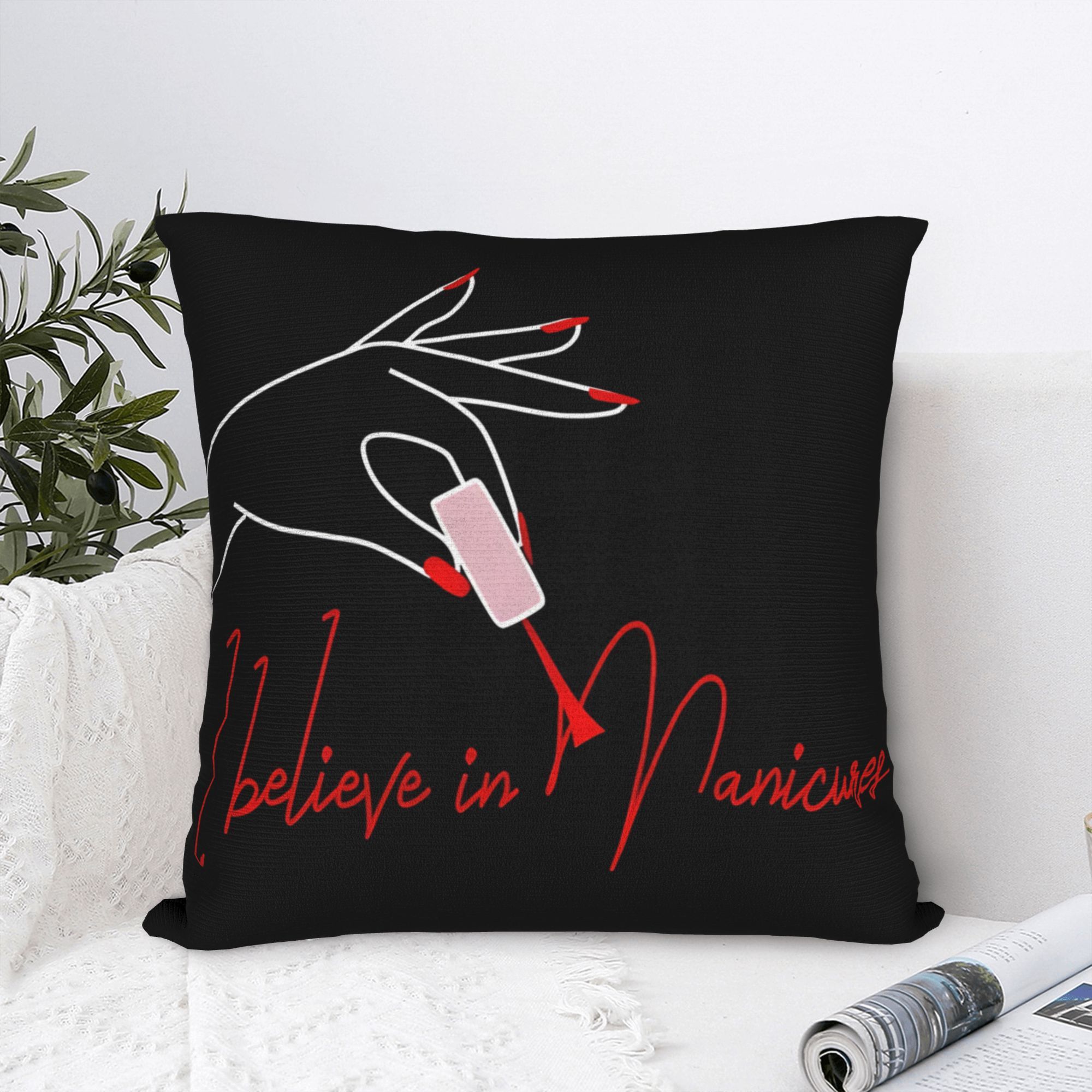 Zabawna poszewka na poduszkę z – Nail Art Quotes Funny recenzja i cena