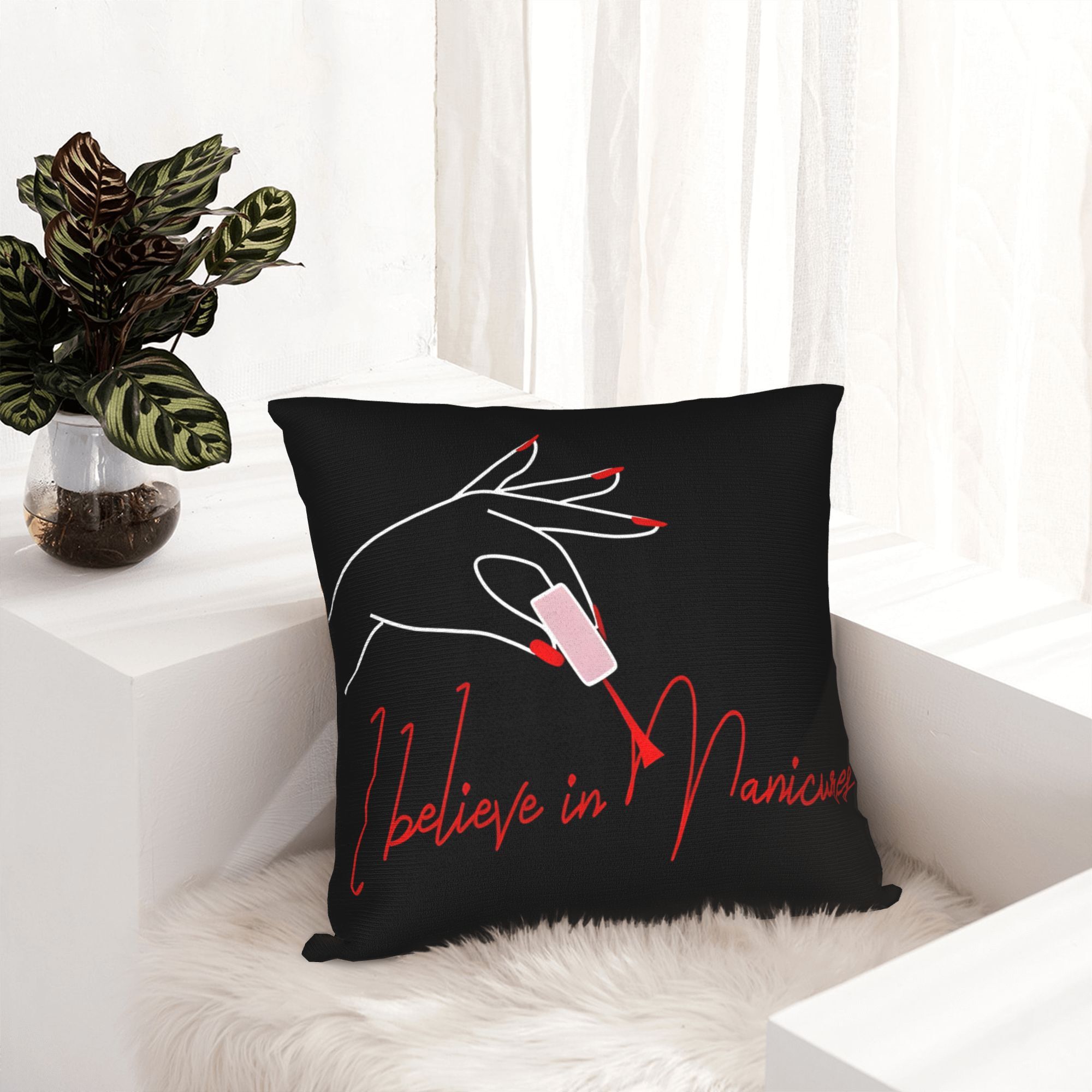 Zabawna poszewka na poduszkę z – Nail Art Quotes Funny recenzja i cena