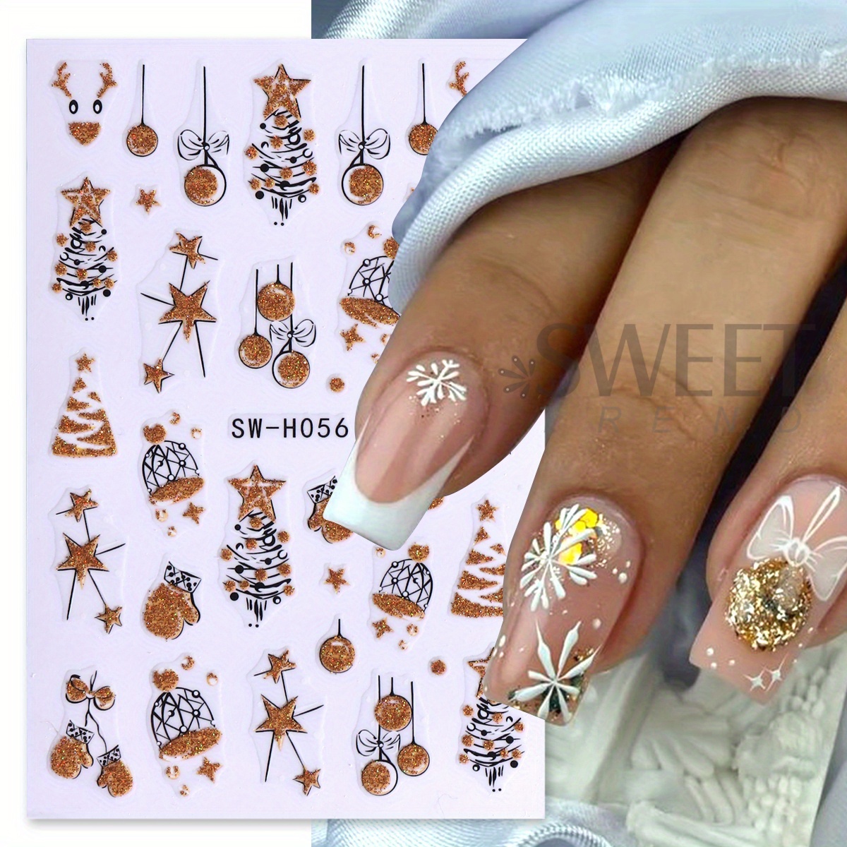 2 szt. Olśniewające, błyszcząc – Nail Art Xmas Tree recenzja i cena