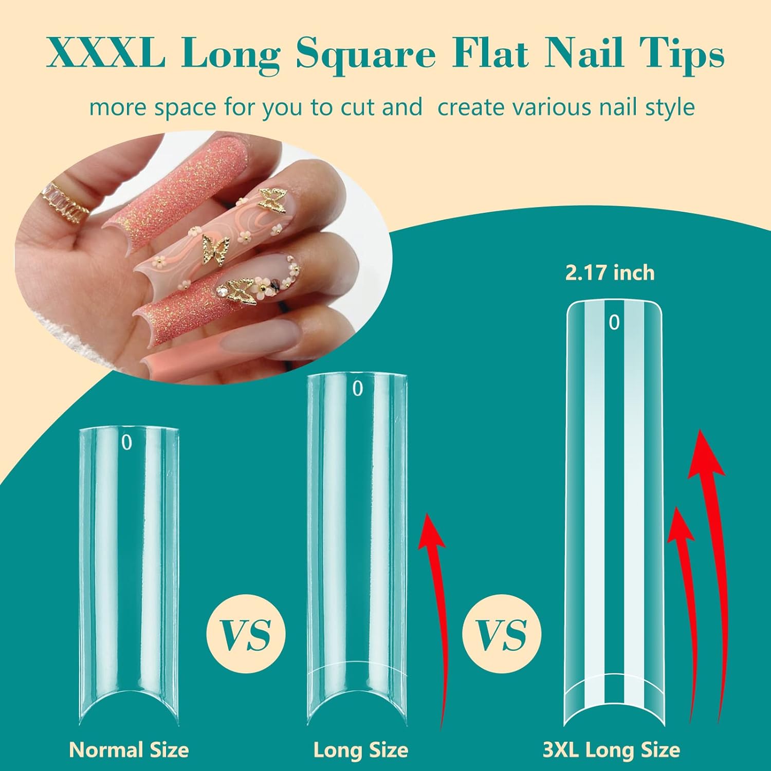 100szt/pudełko XXL Extra Strai – Nail Art Xxl recenzja i cena