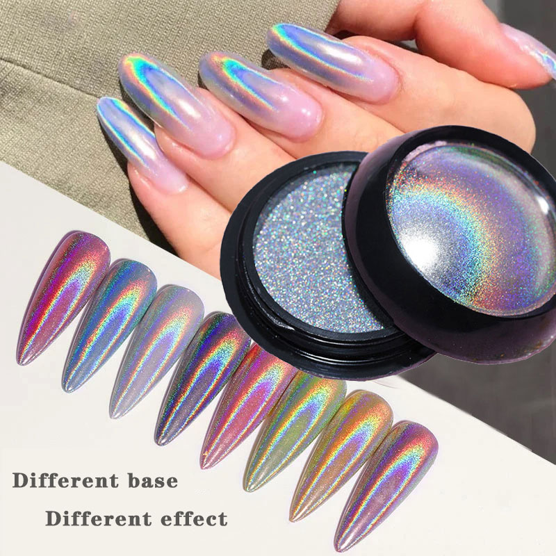 6 kolorów Chrome Laser Nail Po – Nail Glitter Chrome recenzja i cena