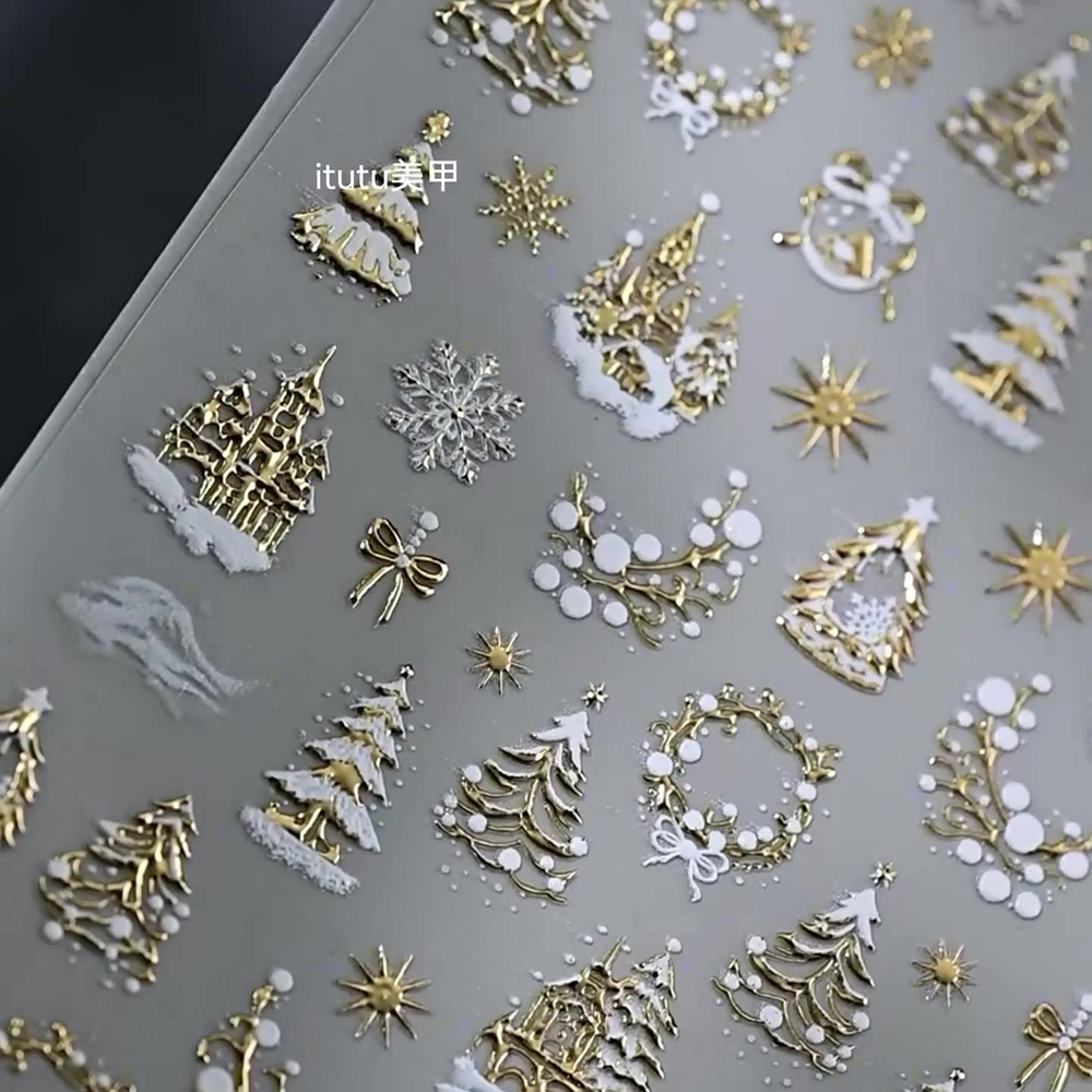 Naklejki na paznokcie 5D z efe – Nail Art Xmas Tree recenzja i cena