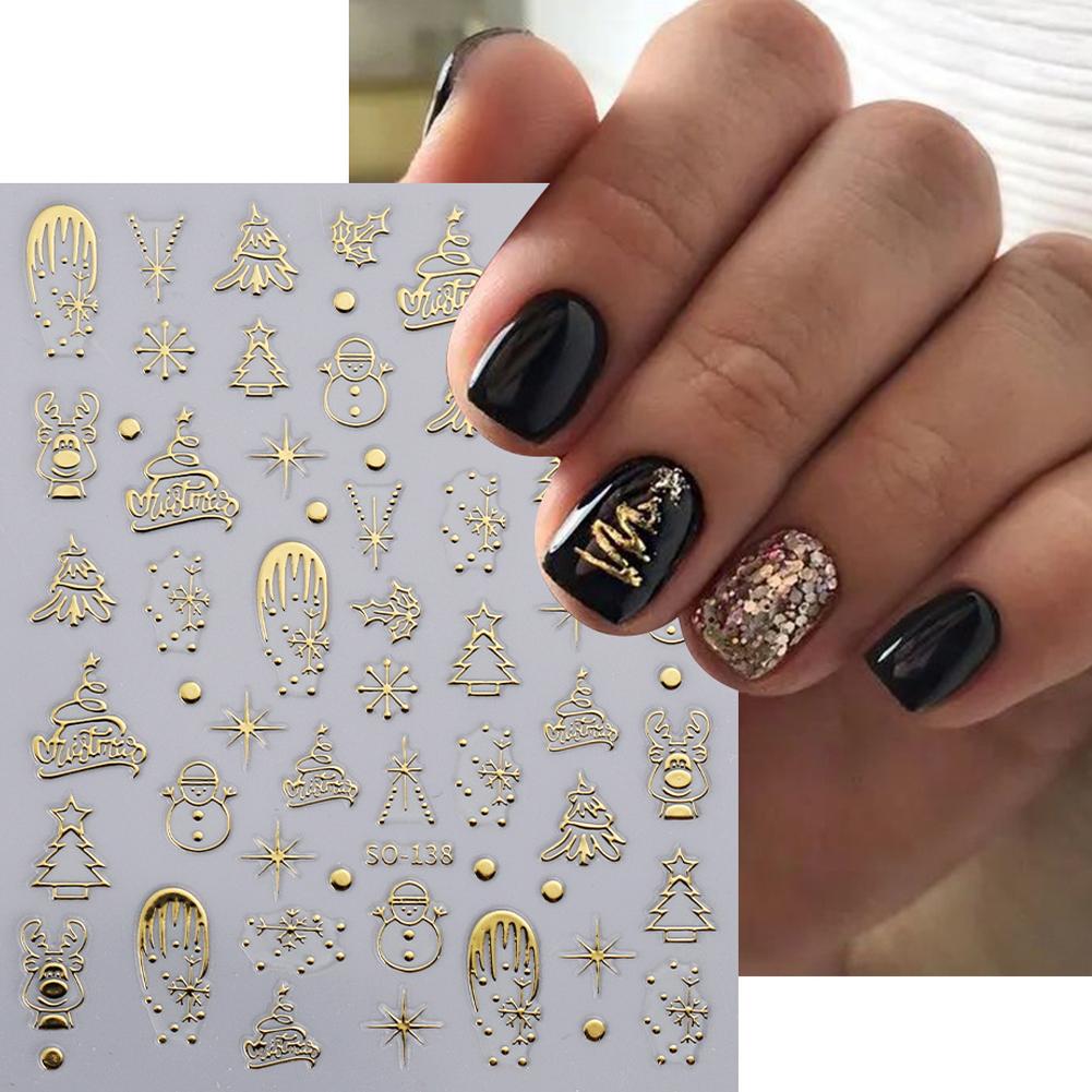 Naklejki na paznokcie świątecz – Nail Art Xmas Tree recenzja i cena