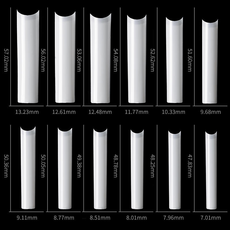500Pcs Long Square No C Curve  – Nail Art Xxl recenzja i cena