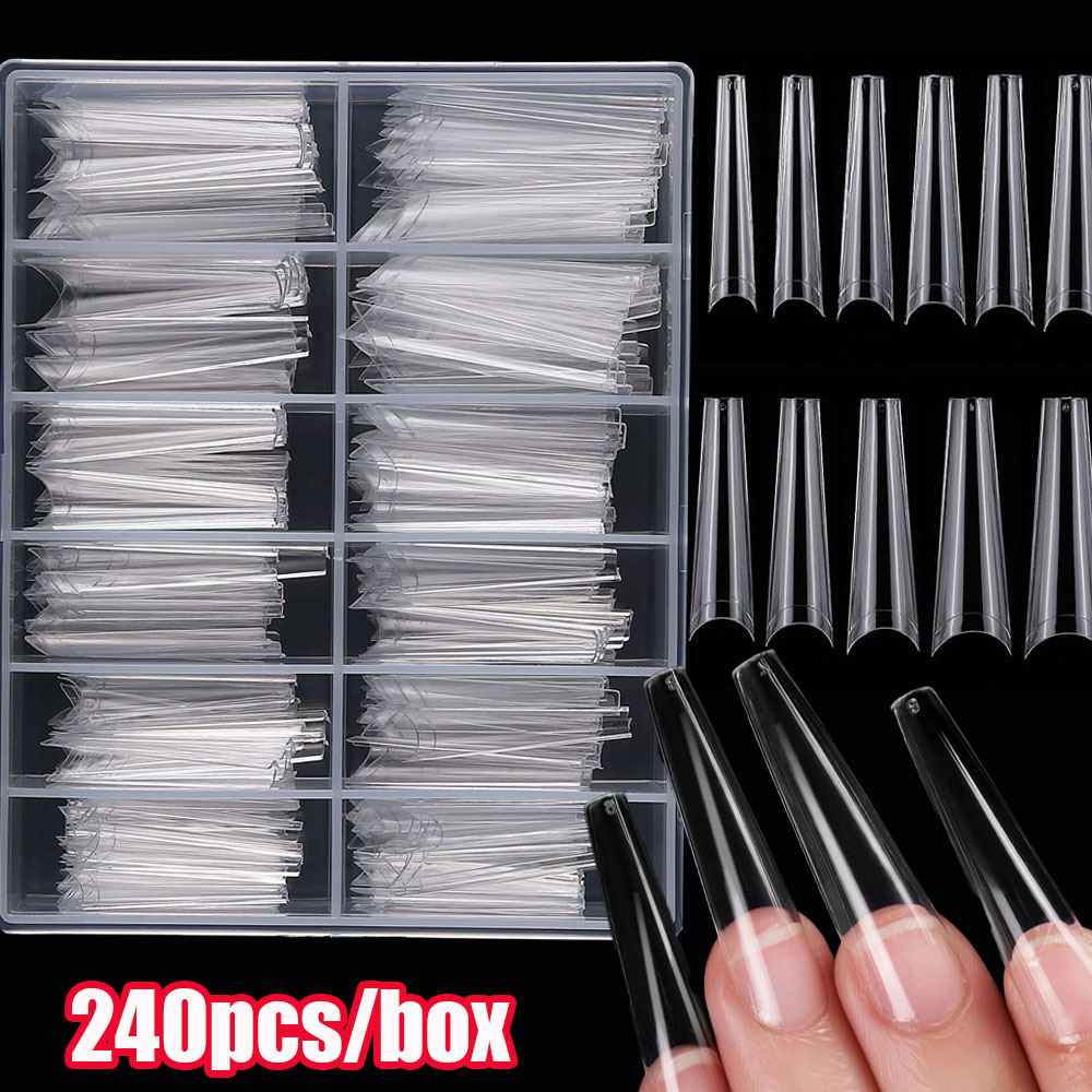 240Pcs Extra Long C Curve Stra – Nail Art Xxl recenzja i cena