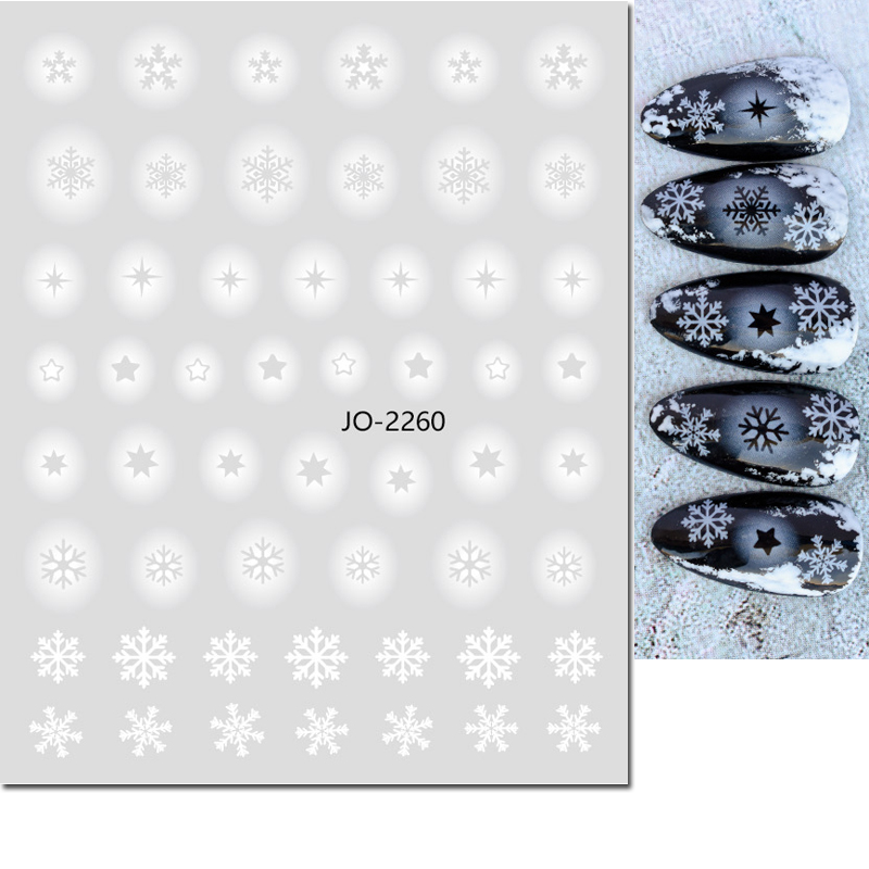 Nail Art 3d naklejki białe pus – Nail Art Xmas Tree recenzja i cena