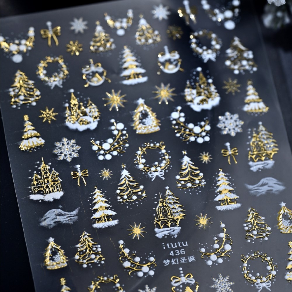 Naklejki na paznokcie 5D z efe – Nail Art Xmas Tree recenzja i cena