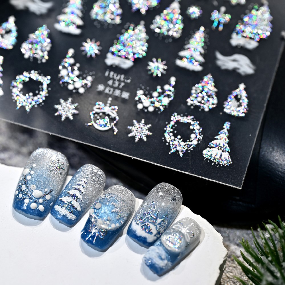 Naklejki na paznokcie 5D z efe – Nail Art Xmas Tree recenzja i cena