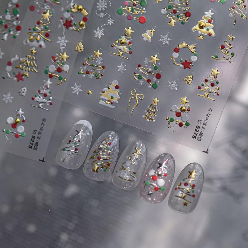 Naklejki 3D na paznokcie z mot – Nail Art Xmas Tree recenzja i cena